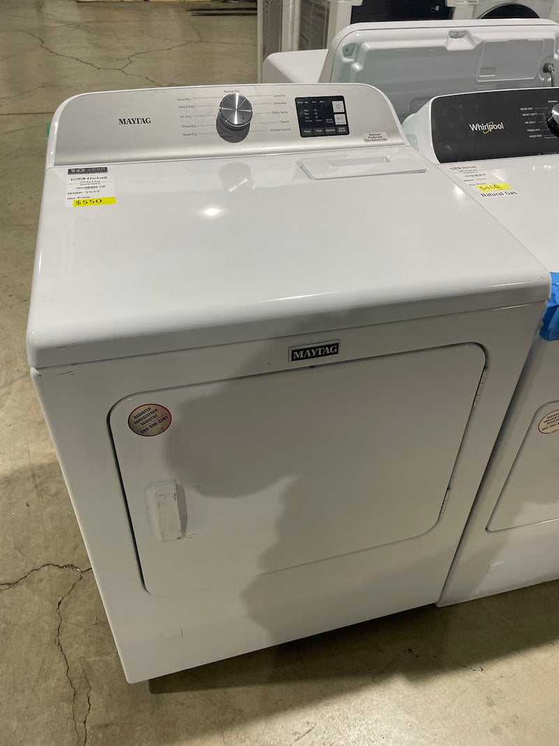 Maytag MGD6200KW 7 Cu. Ft. White Front Load Gas Dryer