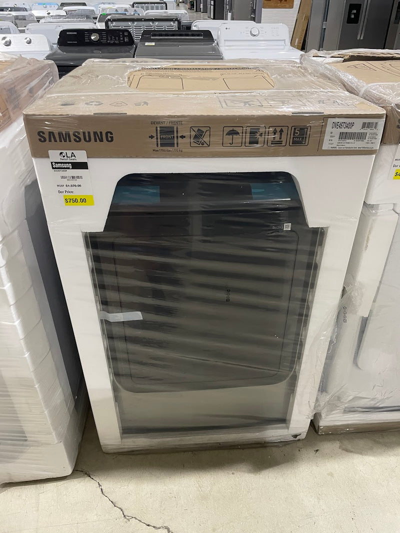 Samsung DVE45T3400P 7.4 cu. ft. Capacity Platinum Electric Dryer