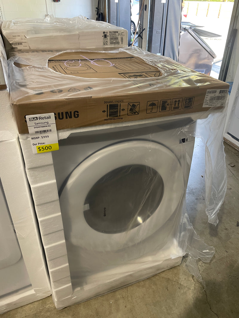 Samsung DVG45T6000W 7.5 cu. ft. Gas Dryer