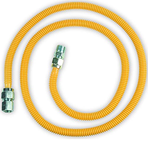 SteelFlex 3/4 Inch Short Garden Hose – Male to Female Hose Adapter