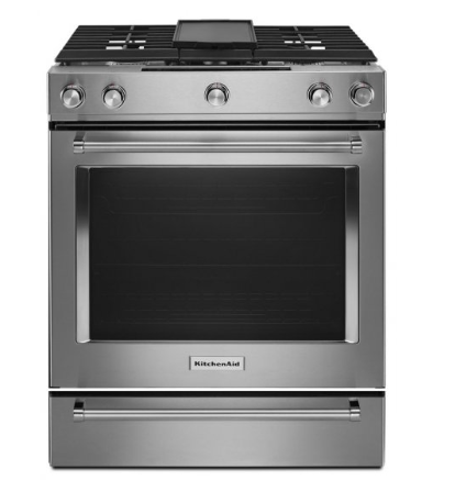 KitchenAid 30 in. 6.5 cu. ft. Convection Oven Slide-In Gas Range