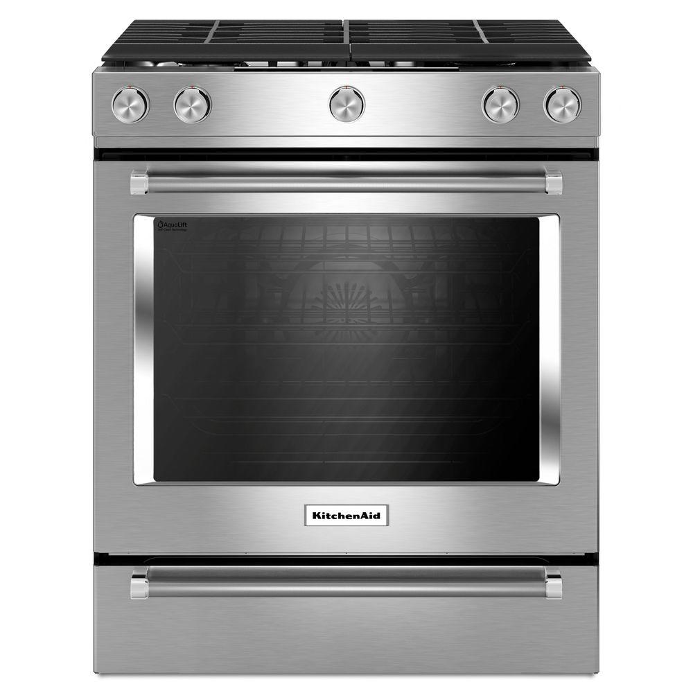KitchenAid KSGG700ESS 5.8 cu. ft. Slide-In Gas Range – OLA Retail
