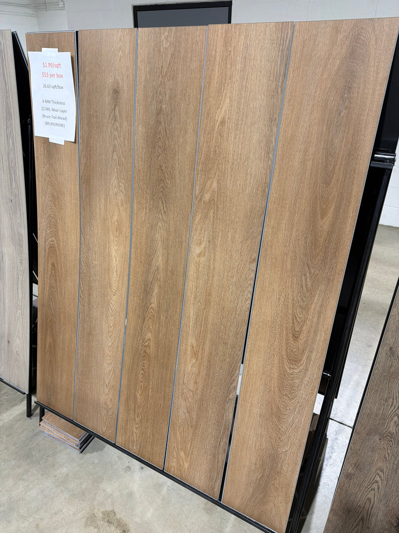 ($1.99/sqft) Bruce Trail Ahead Vinyl Waterproof Flooring 6mm/22mil