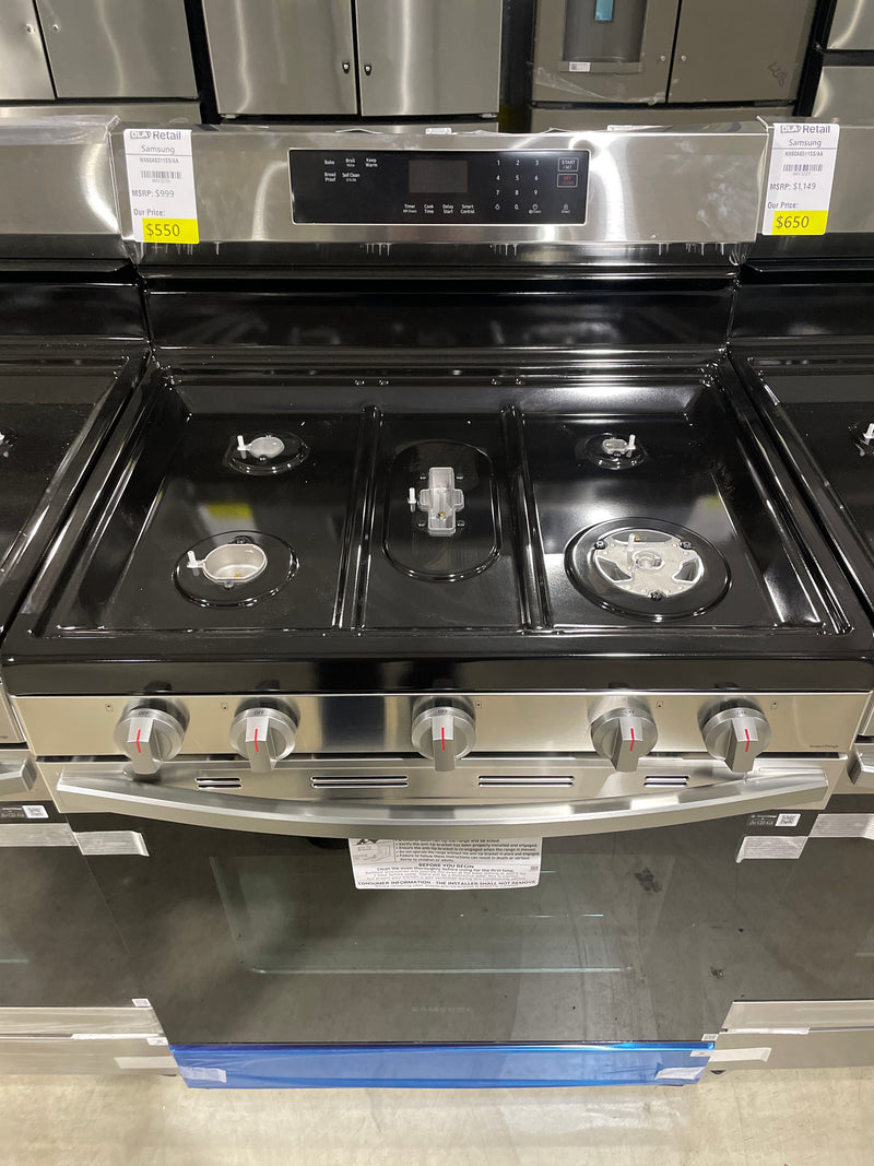 Samsung NX60A6311SS 30 Inch Freestanding Gas Smart Range