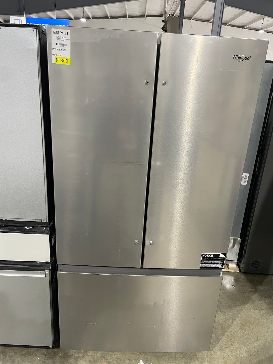 Whirlpool WRFF3336SZ 31 cu. ft. French Door Refrigerator – OLA Retail