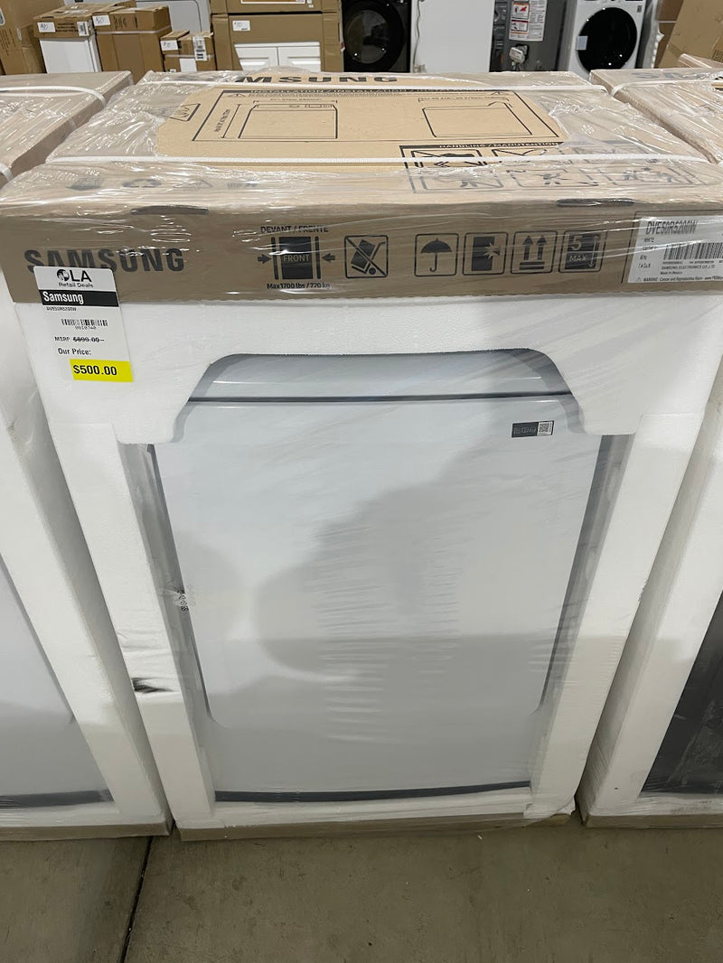 Samsung DVE50R5200W 7.4 cu. ft. White Electric Dryer