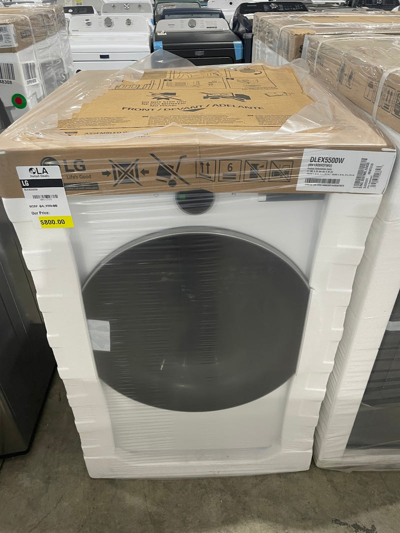 LG DLEX5500W 7.4 cu. ft. Electric Dryer