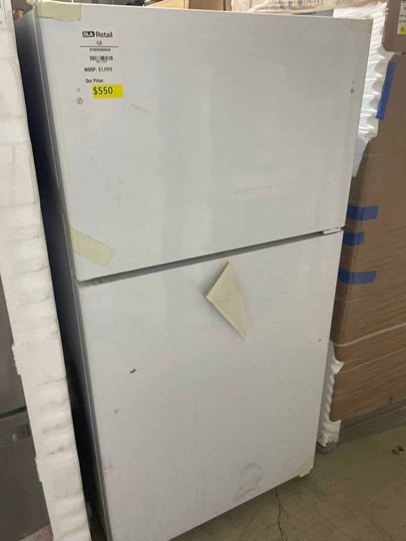 GE GTS22KGNRWW 33 Inch Top Freezer Refrigerator