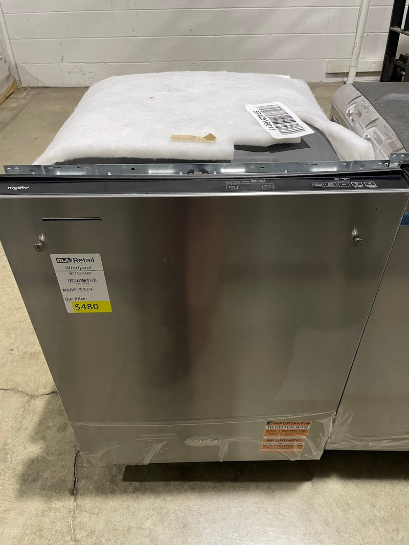 Whirlpool WDTA50SAKZ 24 in. Top Control Built-In Tall Tub Dishwasher