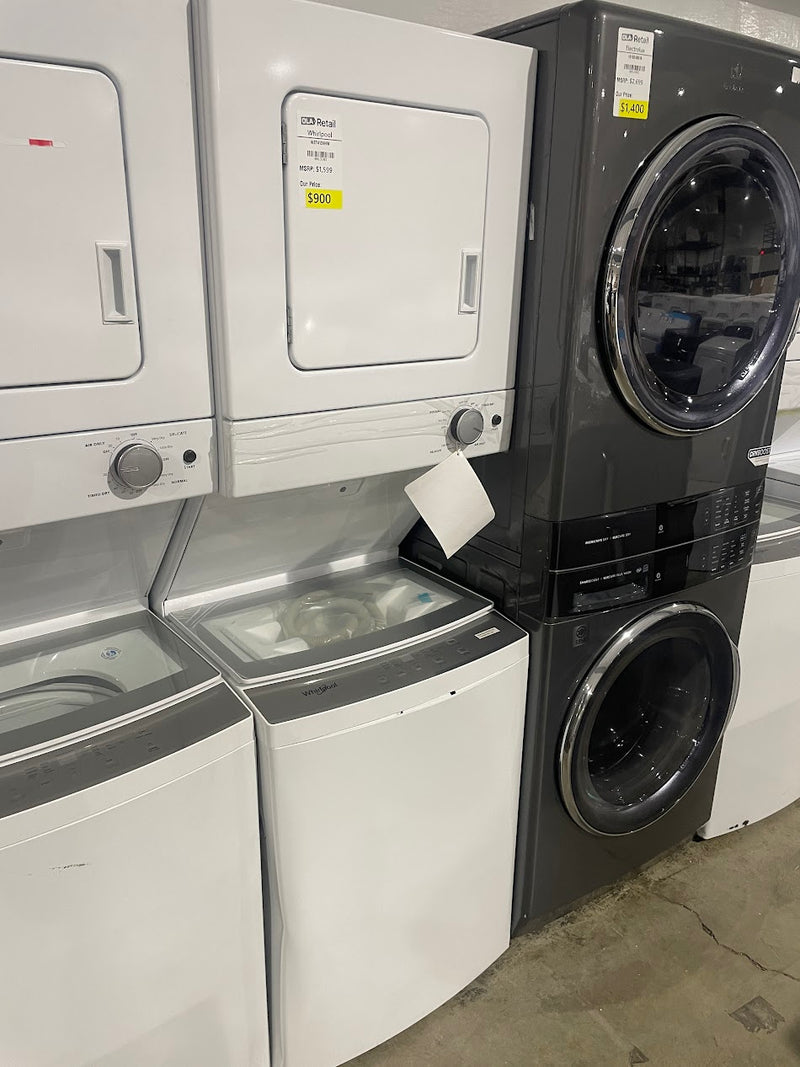 Whirlpool WET4124HW 1.6 cu. ft. Stacked Washer and Electric Dryer