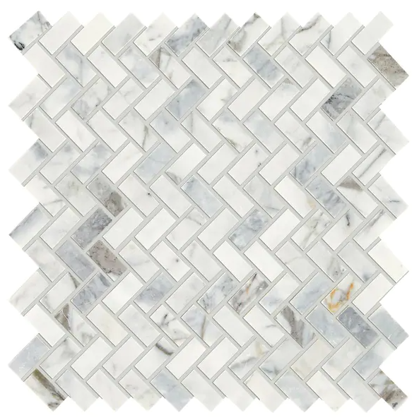($4.95/sqft) Daltile 11x12in. Warble Herringbone Mosaic Tile