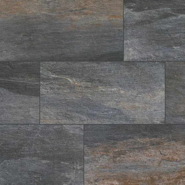 ($1.50/sqft) FTHC 24x12in. Slate Grey Porcelain Tile