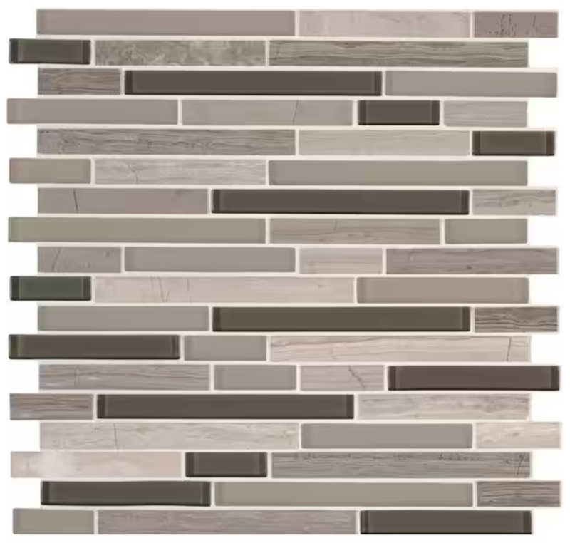 ($4.50/piece) MSI 12x12in. Textured Glass, Stone Mosaic Tile