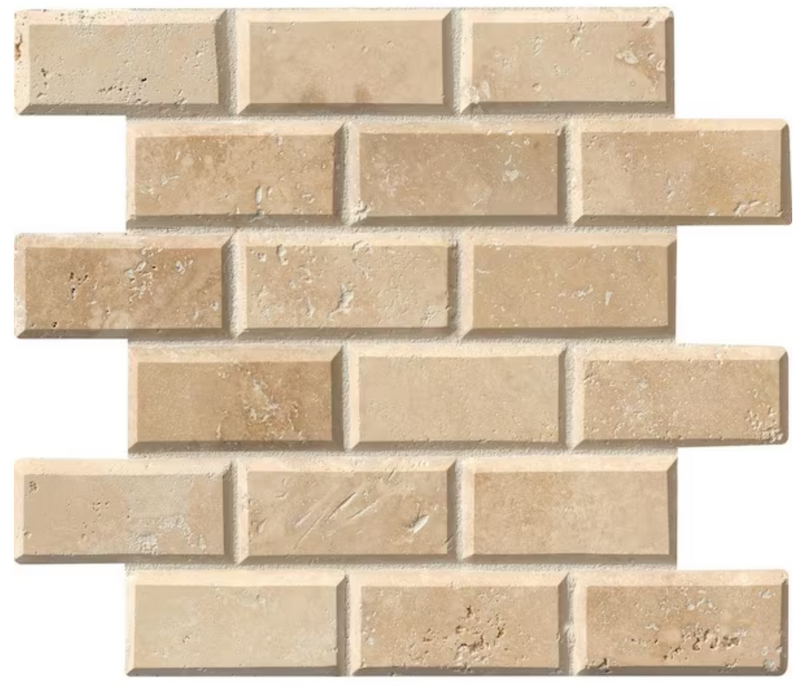 ($5.50/piece) MSI 12x12in. Honed Travertine Mosaic Tile