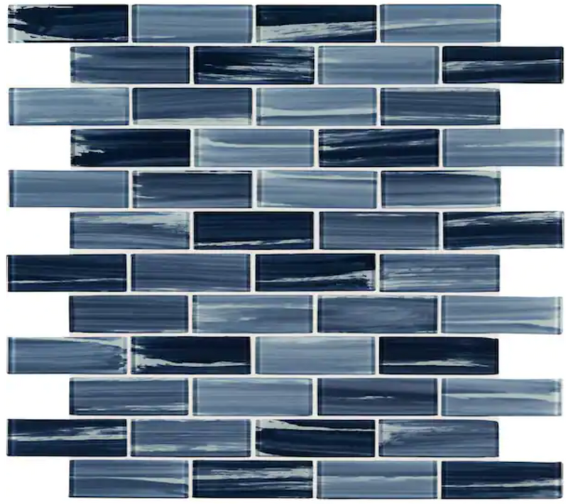 ($7/piece) MSI 12x12in. Textured Glass Mosaic Tile