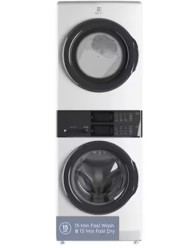 Electrolux ELTE7300AW Stacked Washer (4.4 cu. ft.) and Electric Dryer (8.0 cu. ft.)