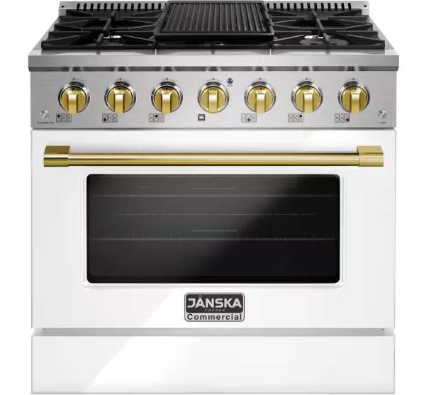 Janska GR-500B 36" 6 Burner Gas Range
