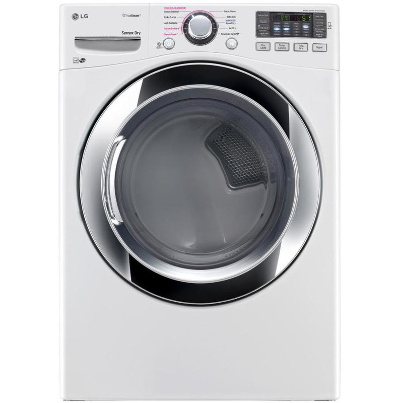 LG DLEX3370W 7.4 cu. ft. Ultra Large Capacity Electric Steam Dryer