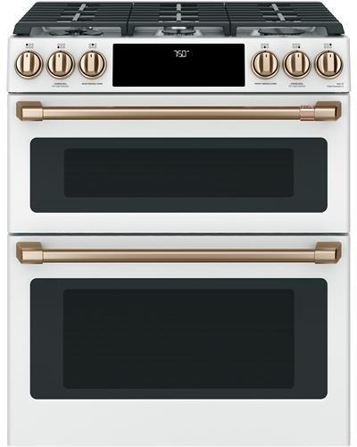 Cafe CGS750P4MW2 30 Inch Smart Slide-In Double Oven Gas Range