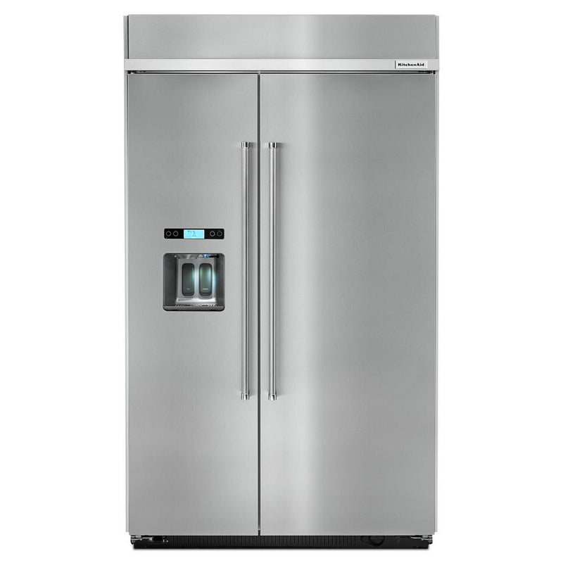 KitchenAid KBSD608ESS 29.5 Cu. Ft. 48" Side-by-Side Built-In Refrigerator