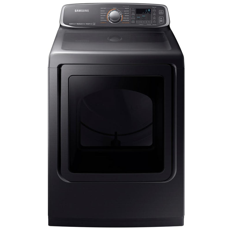 Samsung DVE52M7750V 7.4 cu. ft. Electric Dryer with Steam in Black Stainless